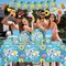 Pool Party Decoration-143Pcs Summer Tableware Pool Hello Summer Plates and Napkins Set